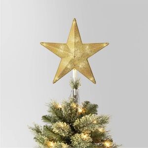 11.25" Pre-lit Star Christmas Tree Topper with Warm White LED Lights-Wondershop